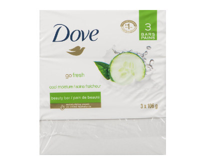Dove Bar Cool Moisture 106Gr 3 Pk - 01615