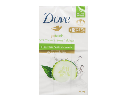 Dove Bar Cool Moisture 106Gr 6 Pk - 01770