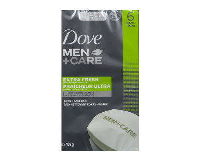 Dove Mens Care Bar Extra Fresh 106Gr 6 Pk - 01779