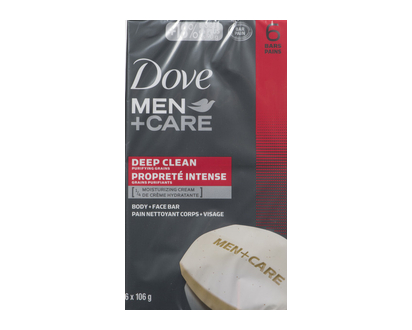 Dove Mens Care Bar Deep Clean 106Gr 6 Pk - 01784