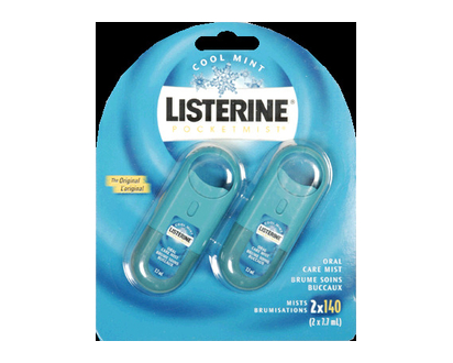 Listerine Pocket Mist Twin Pak Cool Mint 2 Pk - 33902