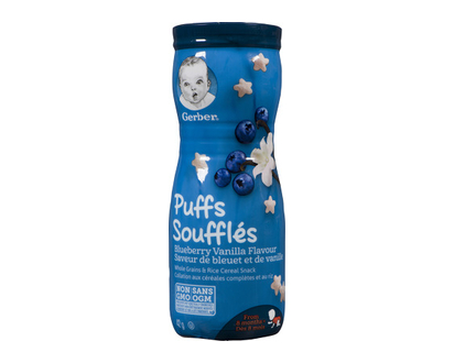 Gerber Grds Puffs Blueberry Van 6X42g 42 Gr - 14138