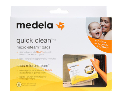 Medela Quick Clean Micro Steam Bags 5 Pk - 27026