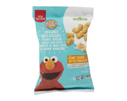 Eb Organic Peanut Butter Baked Corn Puffs 71 Gr - 23622