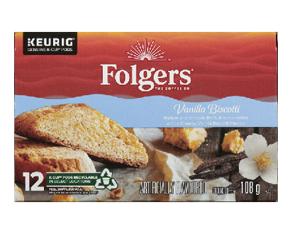 Folgers Kcup Vanilla Biscotti 12X108g 108 Gr - 20125