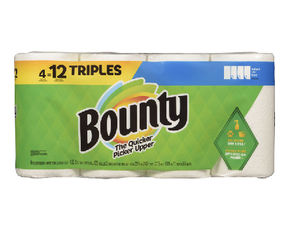 Bounty Paper Towel Sas Triple 4 12 Roll 1 Un - 06134