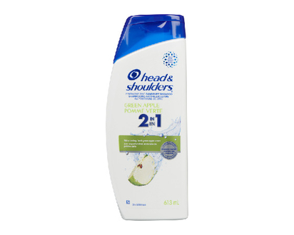Head & Shoulders Shampoo Green Apple 2N1 613 Ml - 06359