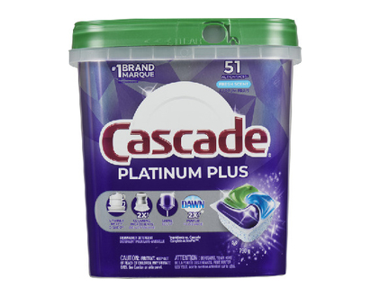 Cascade Action Pack Platinum Plus Fresh 51 Pk - 08376