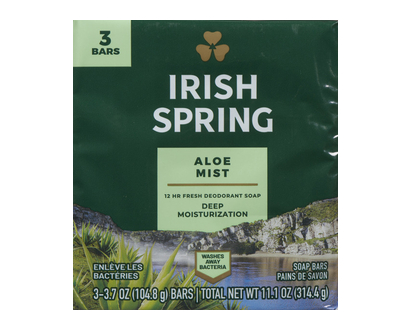 Irish Spg Bar Aloe 3 Pk - 14116