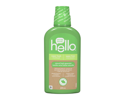 Hello Super Fresh Mouthwash Fluoride Free 473 Ml - 99673