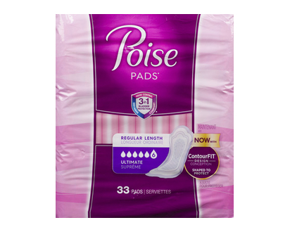 Poise Pads Ultimate Coverage 33 Pk - 33592