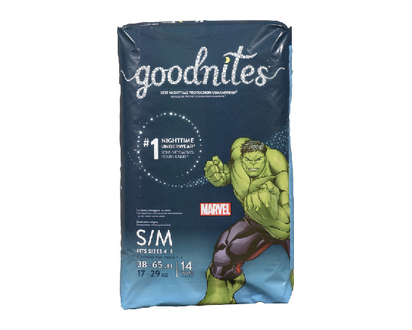Goodnites Jumbo Boy S M 14 Pk - 41313