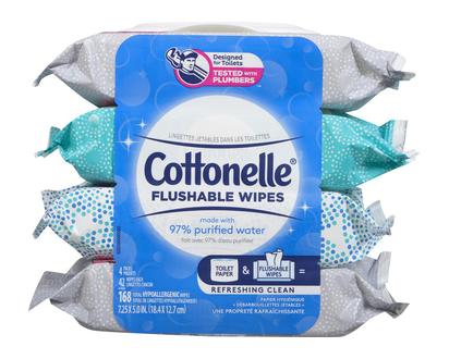 Cottonelle Fresh Care Wipe Refill 168 Pk - 43478