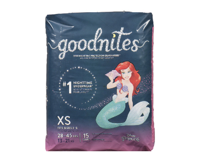 Goodnites Jumbo Girl Xs 15 Pk - 46753