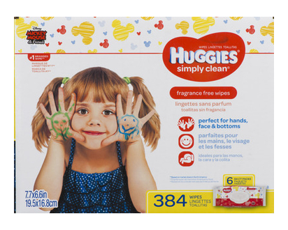 Huggies Simply Clean Frag Free Baby Wipes 384 Pk - 48762
