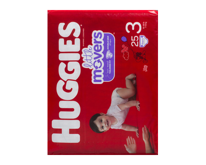 Huggies Little Movers Jumbo Size 3 25 Pk - 49678