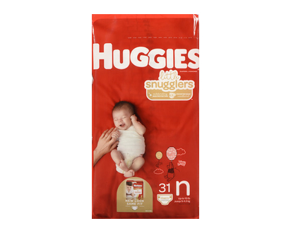 Huggies Little Snugglers Jumbo Nb 31 Pk - 49694