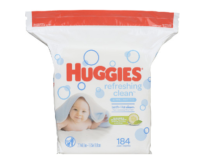 Huggies Refreshing Clean Baby Wipes Refill 184 Pk - 50406