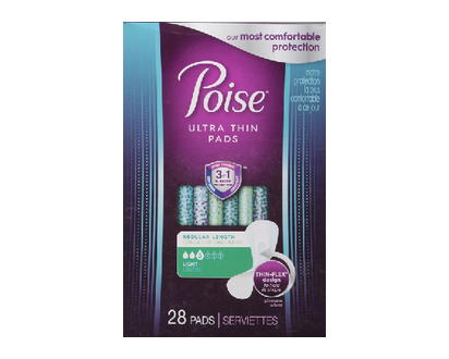 Poise Ultra Thin Light Absorbency Pad 28 Pk - 51393