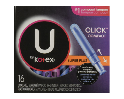 U By Kotex Super Prem Clk Tampon Supr Plus 16 Pk - 51582