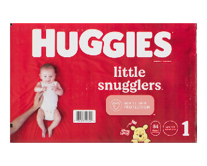 Huggies Little Snugglers Giga Diapers S1 84 Pk - 54642