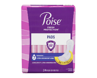 Poise Fresh Prt Pad Fresh Ultra Abs Long 24 Pk - 54939