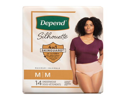 Depend Silhouette Max Abs M For Women 14 1 Un - 55418