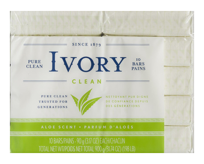 Ivory Simply Aloe Bar 10X90gr 10 Pk - 21849