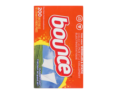 Bounce Sheets Outdoor Fresh 200 Pk - 30420