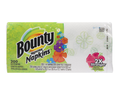Bounty Napkins White 200 Pk - 34885