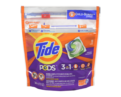 Tide Power Pods Spring Meadow 16Ct Bag 16 Ct - 50954