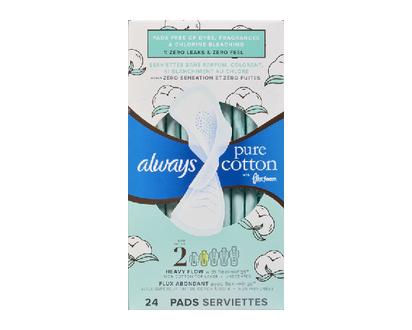 Always Infinity Cotton Pads Sz2 24 Pk - 61923