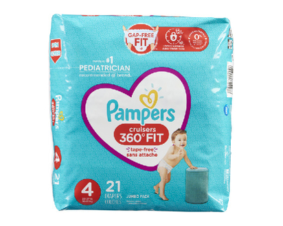 Pampers Cruisers 360 Jumbo Size 4 21 Pk - 71447