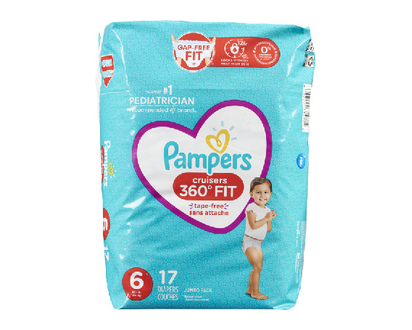 Pampers Cruisers 360 Jumbo Size 6 17 Pk - 71477