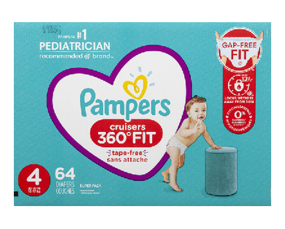 Pampers Cruisers 360 Sz4 Super 64 Pk - 71486