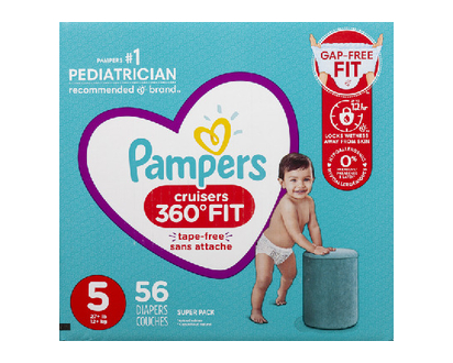 Pampers Cruisers 360 Sz5 Super 56 Pk - 71507