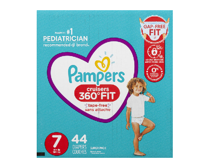 Pampers Cruisers 360 Super Size 7 44 Pk - 71543