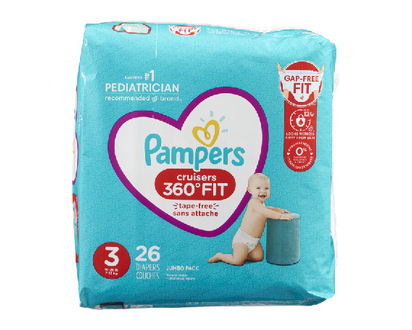Pampers Cruisers 360 Jumbo Size 3 26 Pk - 74861