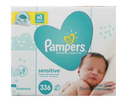 Pampers Baby Wipes Sensitive 6X Fitment 336 Pk - 75139