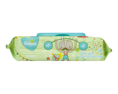 Pampers Complete Cln Baby Wipes Unscented 72 Pk - 75467