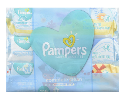 Pampers Complete Clean Baby Wipes Scent 3X 216 Pk - 75477