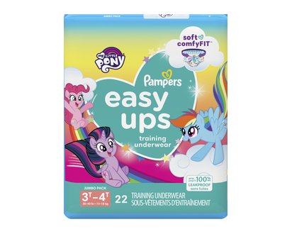 Pampers Easy Ups Sz 5 3T4t Girl Jumbo 22 Ct - 76405