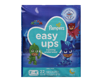 Pampers Easy Ups Sz 5 3T4t Boy Jumbo 22 Ct - 76463