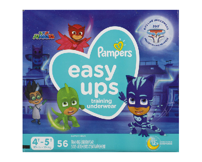 Pampers Easy Ups Sz 6 4T5t Boy Super 56 Pk - 76470