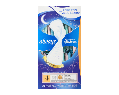 Always Infinity Overnight Size 4 26 Pk - 82073