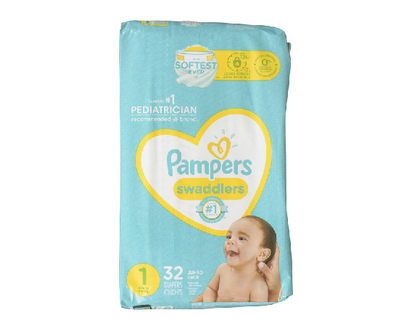 Pampers Swaddlers Size 1 Jumbo 32 Pk - 82836