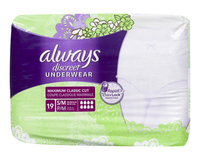 Always Discreet Underwear Sm Med Maximum 19 Pk - 88736