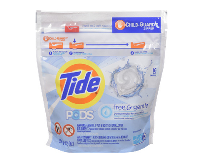 Tide Liq Pods Fr & Gentle 16 Pk - 89885