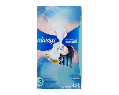 Always Infinity Extra Long Super W Wings 28 Pk - 89910