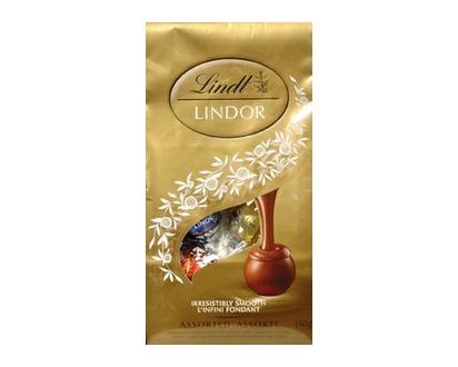 Lindt Lindor Bags Assorted 150 Gr - 01200
